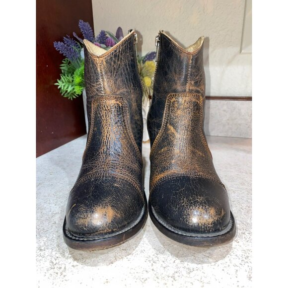 Bed Stu Gentry Vintage-Style Leather Ankle Boots Size 7.5 - Picture 8 of 13